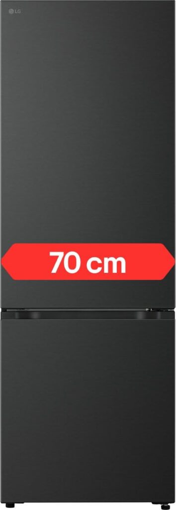 LG GBBW726AEV Kühl-Gefrierkombination 466 L, Energieklasse A, Total No Frost, vollintegrierbar oder freistehend, Schwarz