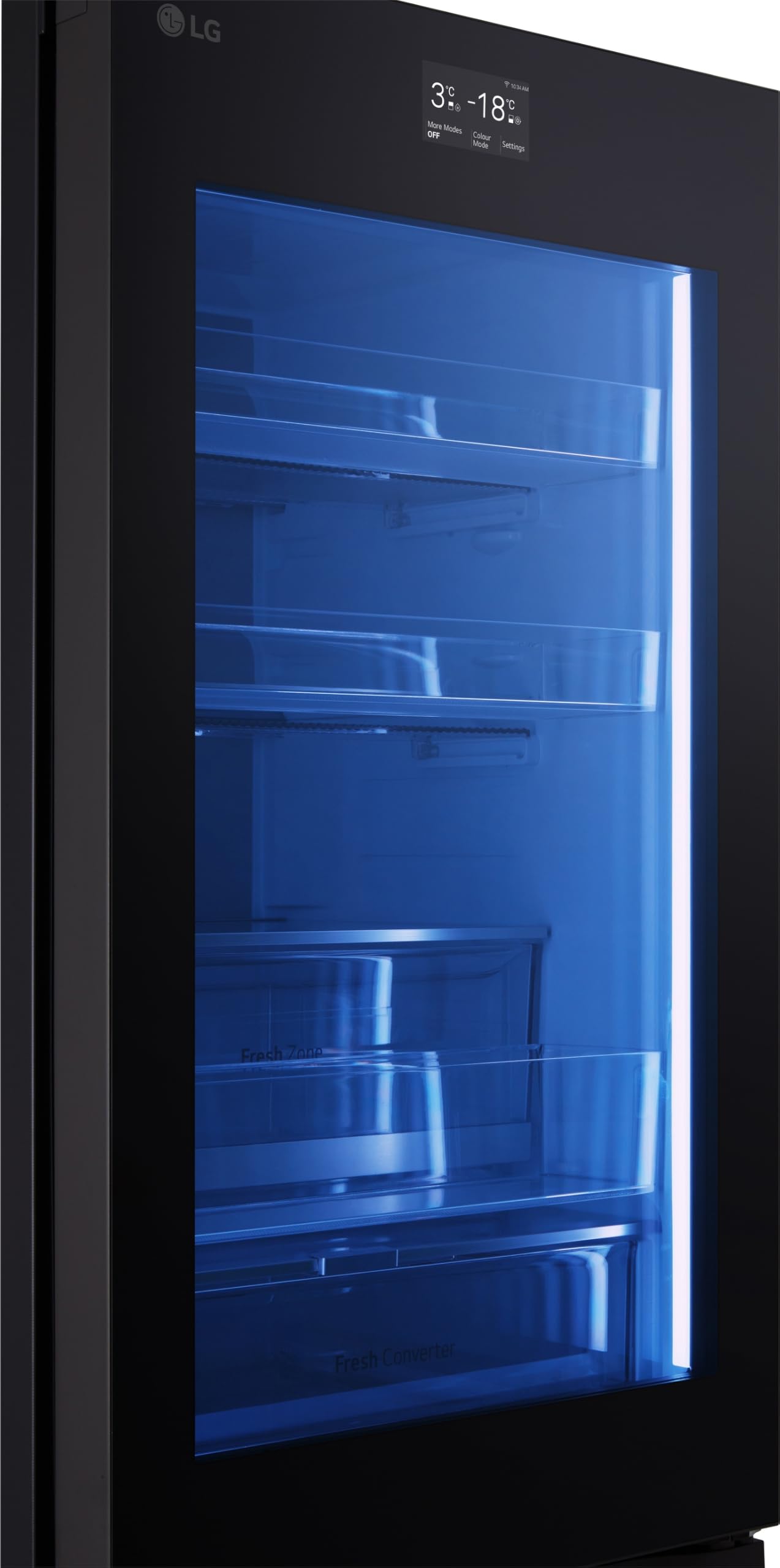 LG GBG7190CEV Kühl-Gefrierkombination 349 L mit InstaView, Total No Frost, Touch-Display, Energieklasse C, Essence Black Steel - Image 11