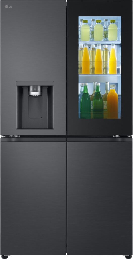 LG French-Door Kühlschrank GMG960EVEE, 638 L Kühl-Gefrierkombination No Frost mit InstaView, Craft Ice & Eisspender