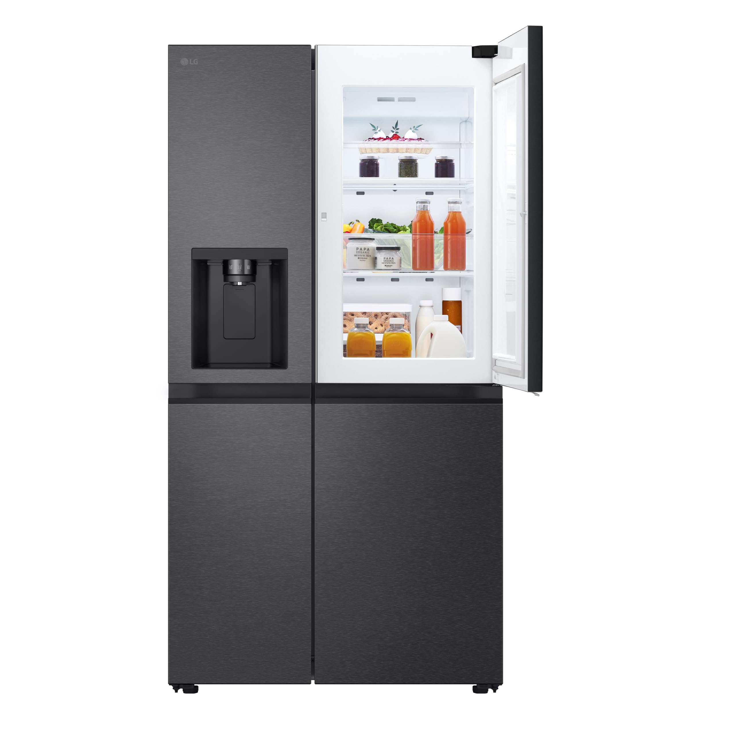 LG GSJC41EPPE Side-by-Side Kühlschrank 641 L mit Eiswürfelspender, Door-in-Door, Total No Frost, Energieklasse E, Schwarz - Image 3