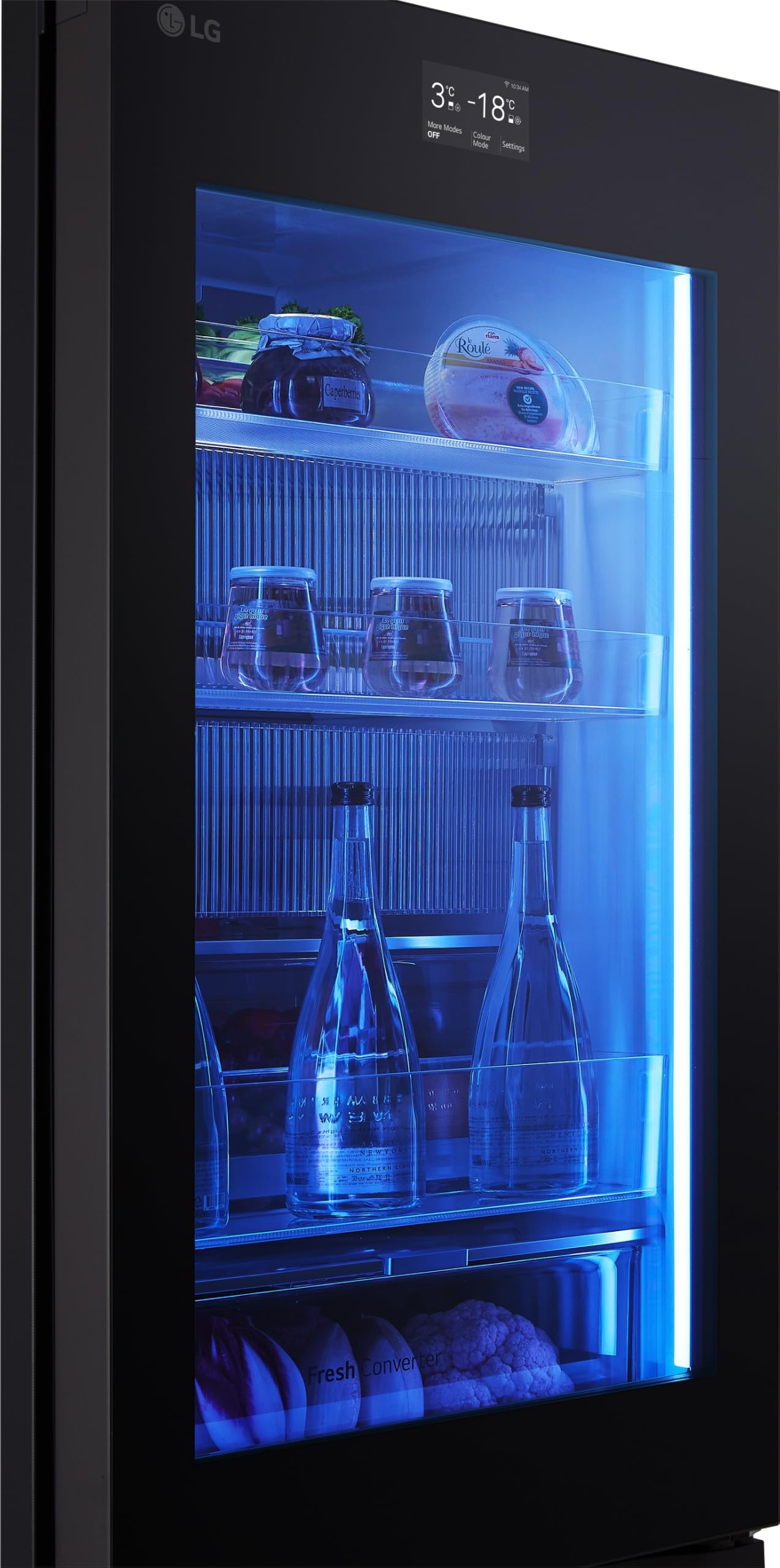 LG GBG7190CEV Kühl-Gefrierkombination 349 L mit InstaView, Total No Frost, Touch-Display, Energieklasse C, Essence Black Steel - Image 12