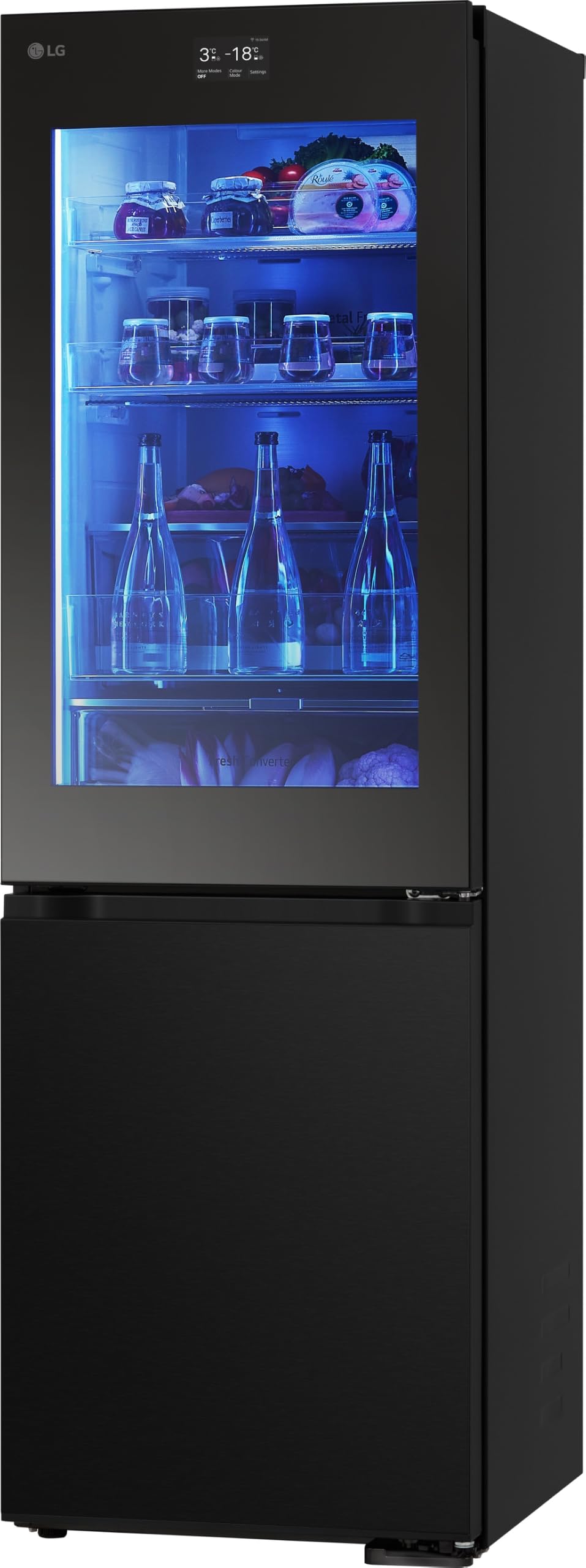 LG GBG7190CEV Kühl-Gefrierkombination 349 L mit InstaView, Total No Frost, Touch-Display, Energieklasse C, Essence Black Steel - Image 9