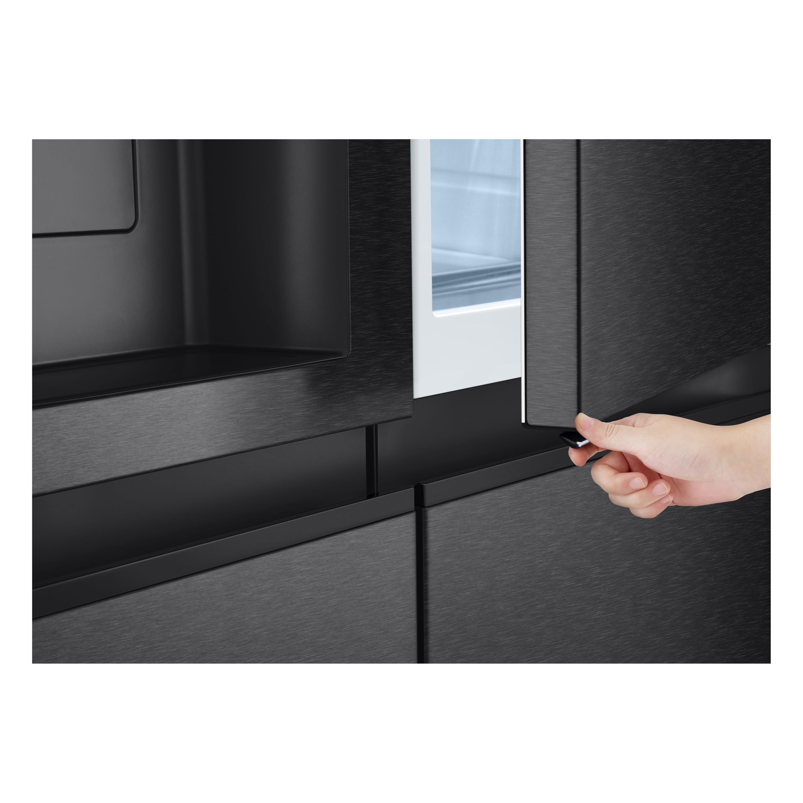 LG GSJC41EPPE Side-by-Side Kühlschrank 641 L mit Eiswürfelspender, Door-in-Door, Total No Frost, Energieklasse E, Schwarz - Image 4