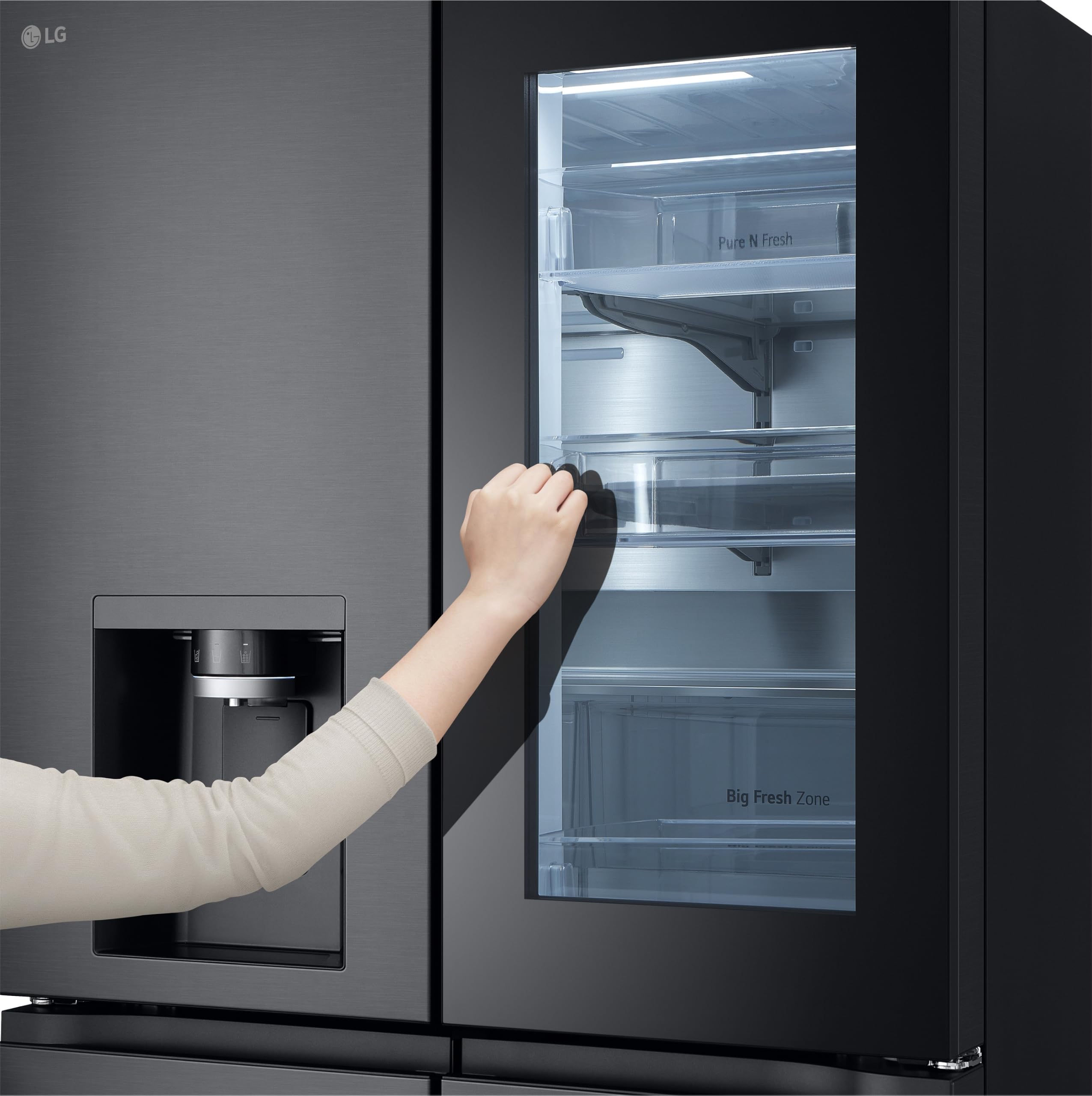 LG French-Door Kühlschrank GMG960EVEE, 638 L Kühl-Gefrierkombination No Frost mit InstaView, Craft Ice & Eisspender - Image 12